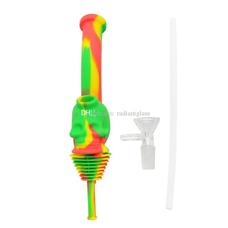 Creativity design Silicone pipe about 9 inches three styles Personality Portable Tobacco Pipes with glass bowl
Creativity design Silicone pipe about 9 inches three styles Personality Portable Tobacco Pipes with glass bowl