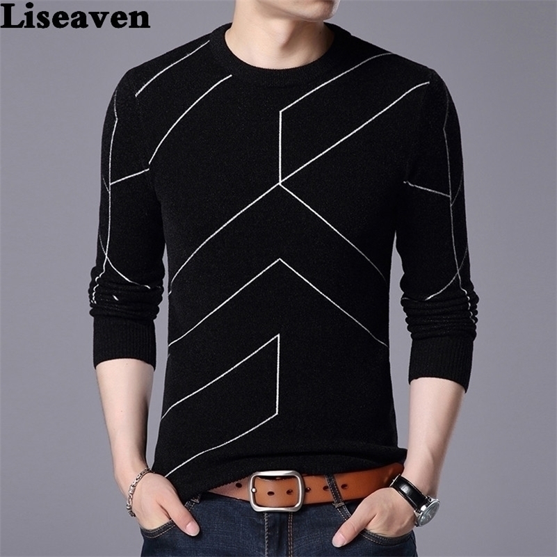 Liseaven Men Winter Warm Pullovers Mens Knitted Sweaters Cashmere Wool Pullover Men Casual Striped Sweater Men O-Neck Pull Homme 201201, Red
Liseaven Men Winter Warm Pullovers Mens Knitted Sweaters Cashmere Wool Pullover Men Casual Striped Sweater Men O-Neck Pull Homme 201201, Red