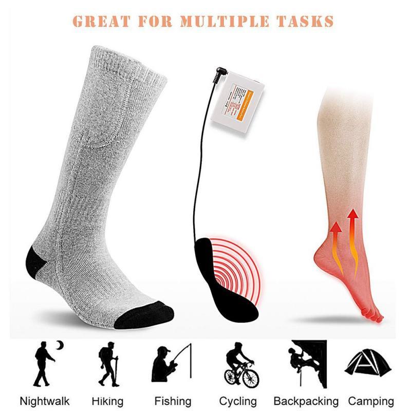 1 Pair Winter Thermal Heated Socks Fibers Thicken Super Soft Unique Ultimate Comfort Cycling Riding Bike Bicycle Sports Socks, White 2200mah
1 Pair Winter Thermal Heated Socks Fibers Thicken Super Soft Unique Ultimate Comfort Cycling Riding Bike Bicycle Sports Socks, White 2200mah