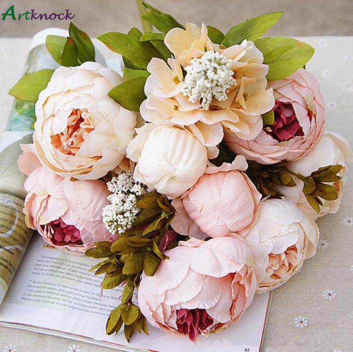 1Bunch European Artificial Peony Decorative Party Silk fake Flowers Peonies For Home Hotel decor DIY Wedding Decoration wreath, Style 5
1Bunch European Artificial Peony Decorative Party Silk fake Flowers Peonies For Home Hotel decor DIY Wedding Decoration wreath, Style 5
