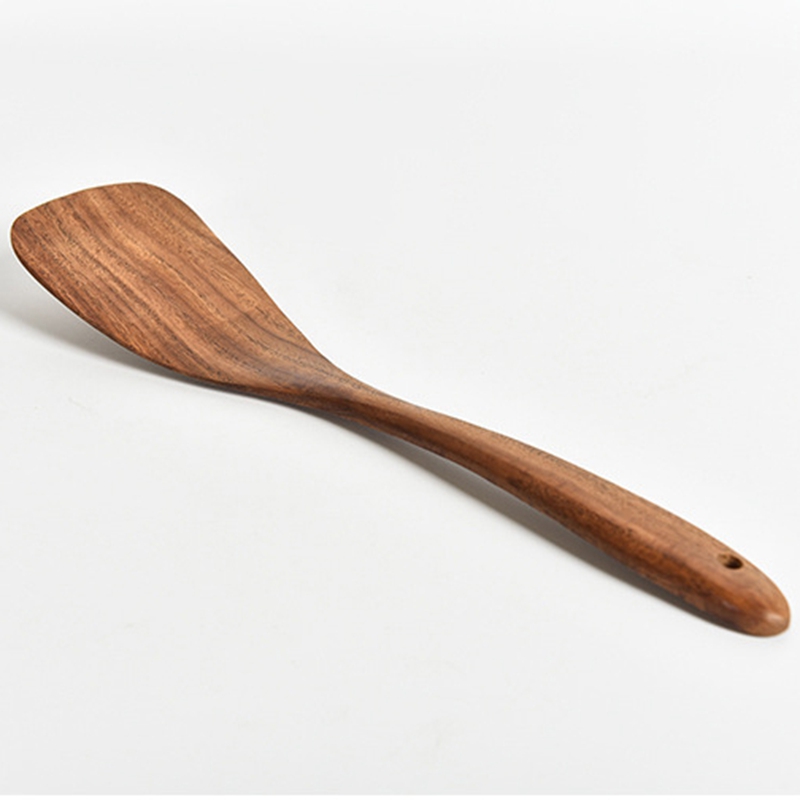 Teak Wood Tableware Spoon Colander Long Handle Wooden Non-Stick Special Cooking Spatula Kitchen Tool Utensils Kitchenware Gift DBC BH4472