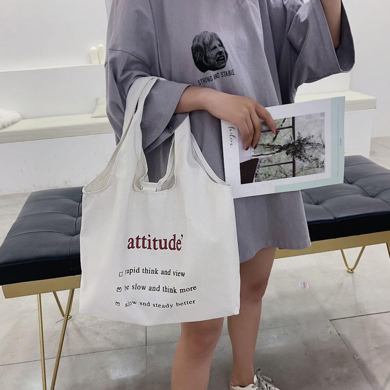 Printing Letter Large Capacity Canvas Shoulder Shopping Bags for Women Shopper Daily Handbag Female Storage Reusable Totes Bags, Black
Printing Letter Large Capacity Canvas Shoulder Shopping Bags for Women Shopper Daily Handbag Female Storage Reusable Totes Bags, Black