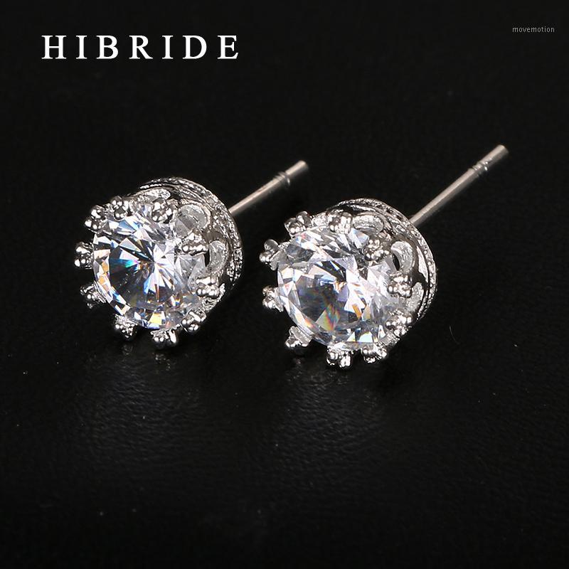 HIBRIDE Simple Rhodium Plated Stud Earrings, CZ Stone Earrings for Women Anniversary Fashion Jewelry E-291
HIBRIDE Simple Rhodium Plated Stud Earrings, CZ Stone Earrings for Women Anniversary Fashion Jewelry E-291