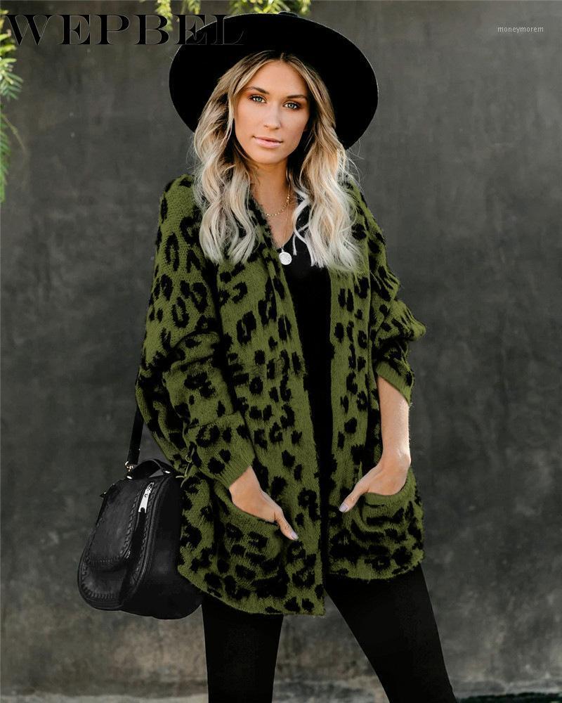 WEPBEL Women' Casual Long Sleeve Cardigan Pocket V-neck Loose Knitted Sweater Autumn and Winter Leopard Printed Sweater1, Gray
WEPBEL Women' Casual Long Sleeve Cardigan Pocket V-neck Loose Knitted Sweater Autumn and Winter Leopard Printed Sweater1, Gray
