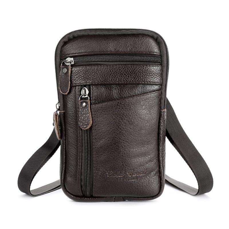Men's Genuine Leather Fashion Phone Pouch Belt Bag Shoulder Crossbody Waist Pack, Brown
Men's Genuine Leather Fashion Phone Pouch Belt Bag Shoulder Crossbody Waist Pack, Brown