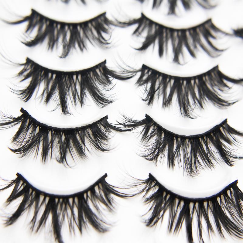20 Pairs 5D Faux Mink Hair False Eyelashes Natural Long Wispies Lashes Handmade Cruelty-free Criss-cross Eyelashes Makeup Tools
20 Pairs 5D Faux Mink Hair False Eyelashes Natural Long Wispies Lashes Handmade Cruelty-free Criss-cross Eyelashes Makeup Tools
