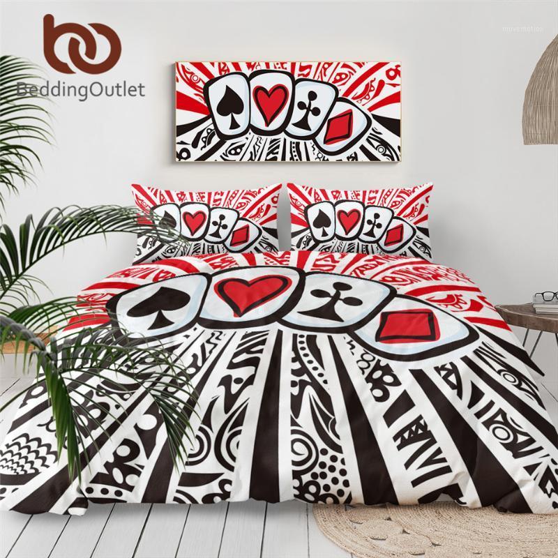 BeddingOutlet Poker Funny Bedding Set Queen Red Black Bedlinen Games Poker Bedclothes Playing Cards Bed Set Dropship 3-Piece1
BeddingOutlet Poker Funny Bedding Set Queen Red Black Bedlinen Games Poker Bedclothes Playing Cards Bed Set Dropship 3-Piece1