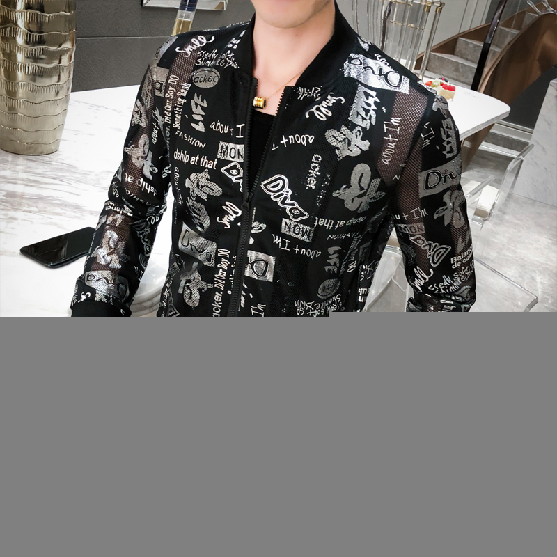 2020 Sunscreen Jacket Hombre Styling Division Sociology Loose Man Summer Fashion Shining Clothes Night E588, The picture
2020 Sunscreen Jacket Hombre Styling Division Sociology Loose Man Summer Fashion Shining Clothes Night E588, The picture