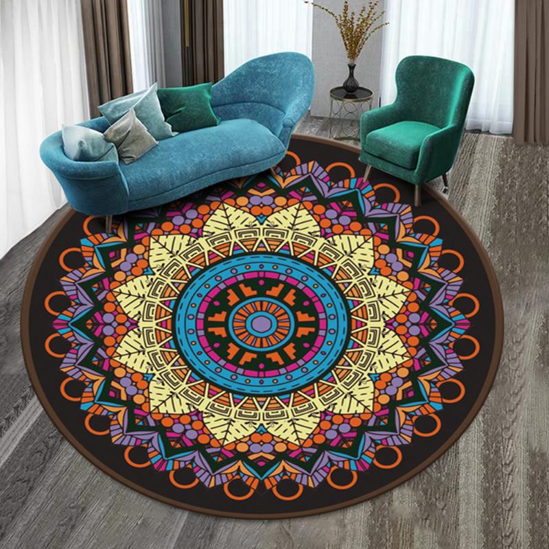 Mandala Round Carpet Fashion 60 60cm Dining Table Illusion Carpet Room Dust-protecting Floral Printed Rug, Light grey
Mandala Round Carpet Fashion 60 60cm Dining Table Illusion Carpet Room Dust-protecting Floral Printed Rug, Light grey