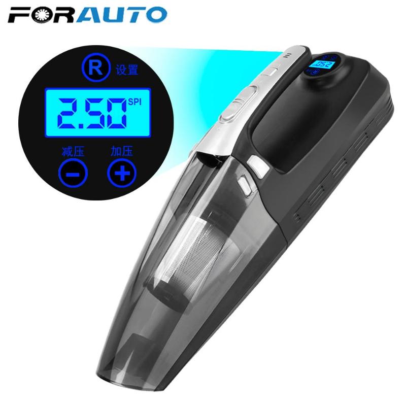 With LED Lighting High Suction with Digital Display 12V 120W 4 in 1 Car Vacuum Cleaner Inflator Pump
With LED Lighting High Suction with Digital Display 12V 120W 4 in 1 Car Vacuum Cleaner Inflator Pump