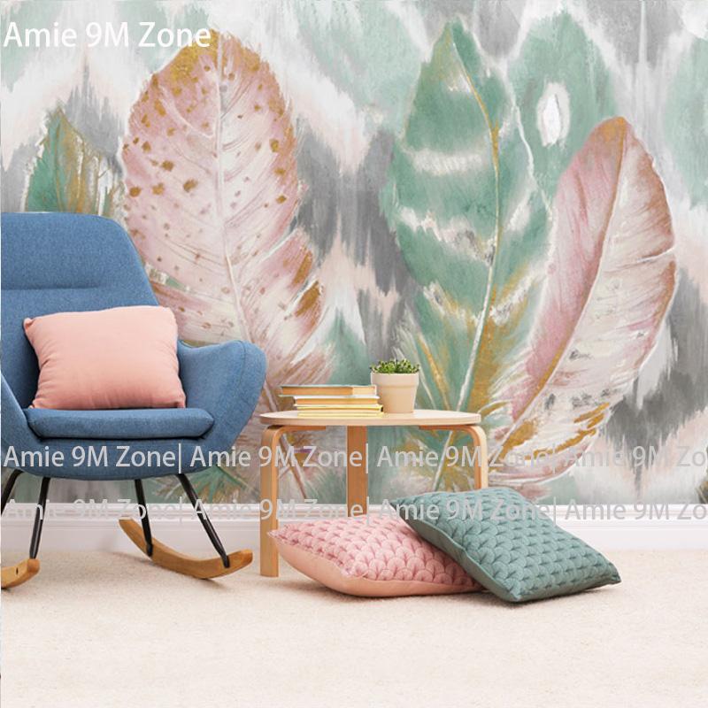 Tuya Art vintage feather art mural wallpaper for bedding room wall deocr wall-paper, Multi
Tuya Art vintage feather art mural wallpaper for bedding room wall deocr wall-paper, Multi