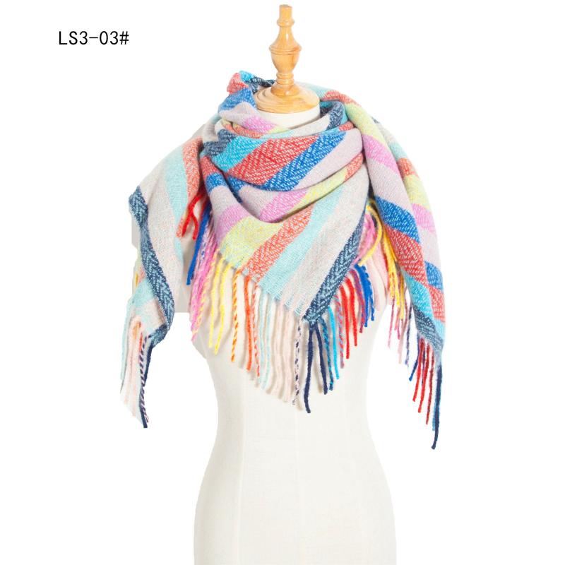 Women Men Autumn Large Scarf Long Tassels Bright Colorful Striped Knit Thick Neck Warm Winter Casual Square Shawl Wrap Blanket
Women Men Autumn Large Scarf Long Tassels Bright Colorful Striped Knit Thick Neck Warm Winter Casual Square Shawl Wrap Blanket