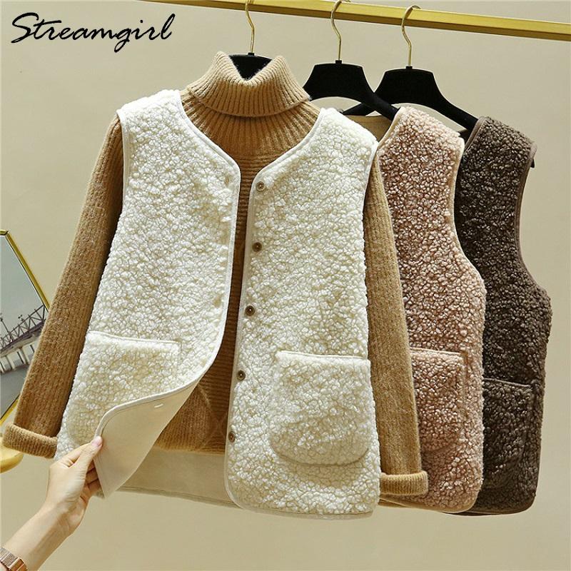 Streamgirl Warm Waistcoat Sleeveless Jacket Women Vest Coat Short Spring Outwear Loose Fleece Vest For Women Sleeveless Cardigan, Beige
Streamgirl Warm Waistcoat Sleeveless Jacket Women Vest Coat Short Spring Outwear Loose Fleece Vest For Women Sleeveless Cardigan, Beige