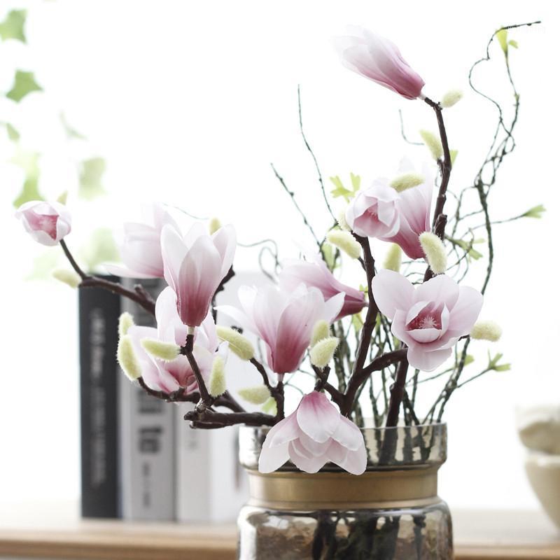 Artificial Magnolia Silk Fake Flower Branch Fleur Artificielle Flores Arrange Table Wedding Home Decor Party accessory1, Milky white
Artificial Magnolia Silk Fake Flower Branch Fleur Artificielle Flores Arrange Table Wedding Home Decor Party accessory1, Milky white