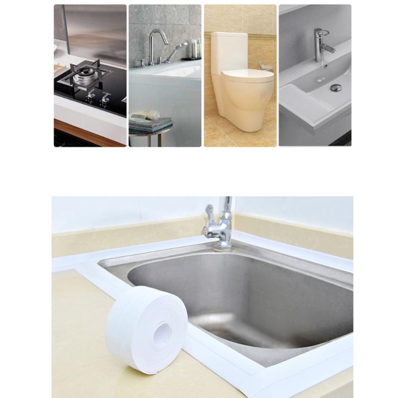 2PC Mildewproof Tape Seam Seal Toilet Bathtub Gap Corner Line Stick Tape for Kitchen Bathroom (White)
2PC Mildewproof Tape Seam Seal Toilet Bathtub Gap Corner Line Stick Tape for Kitchen Bathroom (White)
