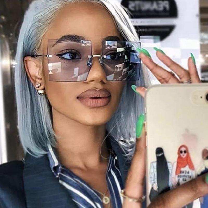 Vintage Square Sunglasses Women Luxury Oversized Rimless Sun Glasses Shades Female Fashion Brand Designer Clear
Vintage Square Sunglasses Women Luxury Oversized Rimless Sun Glasses Shades Female Fashion Brand Designer Clear