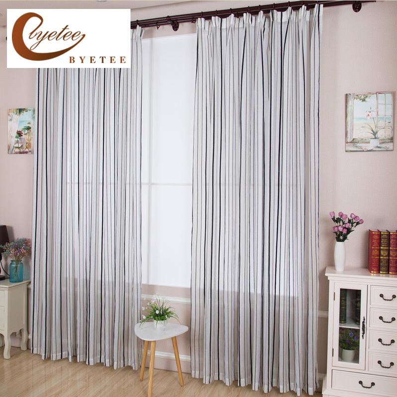 Byetee} Black Strip Modern Cotton Linen Window Curtains for Living Room Sheer Tulle Curtain for Kitchen Door Gauze, Color
Byetee} Black Strip Modern Cotton Linen Window Curtains for Living Room Sheer Tulle Curtain for Kitchen Door Gauze, Color