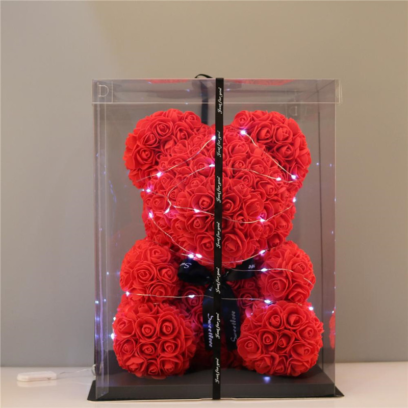 US Stock 38cm Rose Teddy Bear Artificial Flower LED Strings Decoration Rose Bear Wedding Valentines Day Gifts For Women Home Decoration
US Stock 38cm Rose Teddy Bear Artificial Flower LED Strings Decoration Rose Bear Wedding Valentines Day Gifts For Women Home Decoration