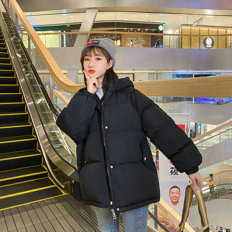 Winter Jacket women Casual tops Plus Size Womens Parkas Warm Outerwear solid hooded Coats Short Female Slim Cotton padded 200928