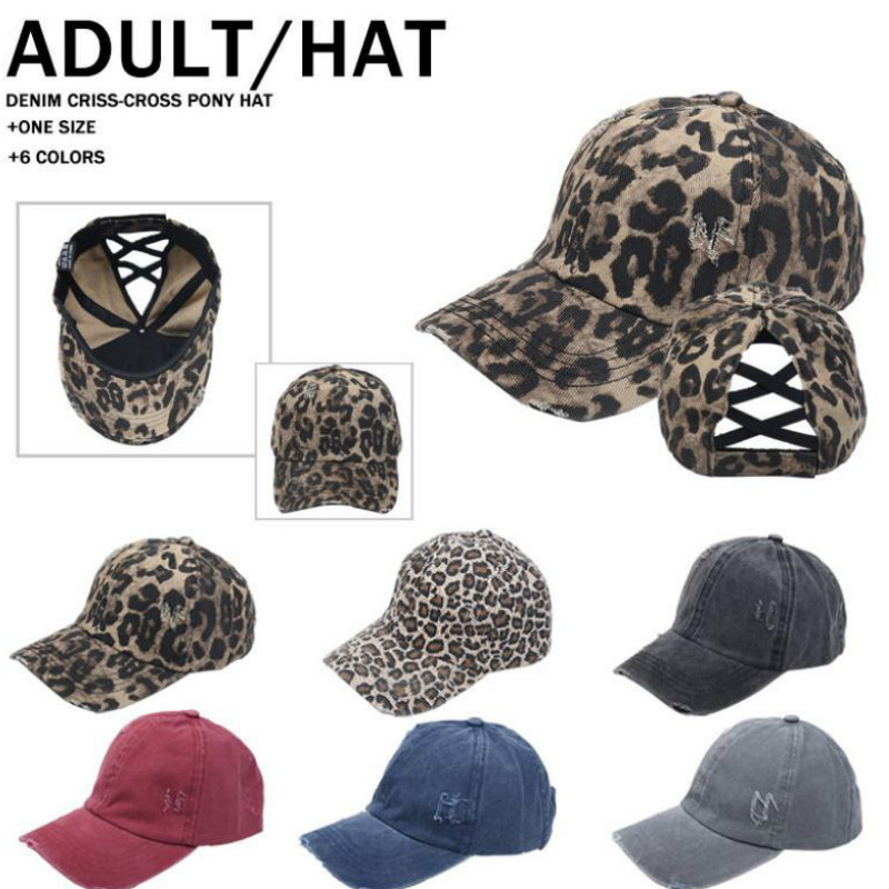 Woman Ponytail Baseball Cap 6 Styles Criss Cross Washed Cotton Ball Cap Fashion Leopard High Messy Hat DB313, Multi
Woman Ponytail Baseball Cap 6 Styles Criss Cross Washed Cotton Ball Cap Fashion Leopard High Messy Hat DB313, Multi