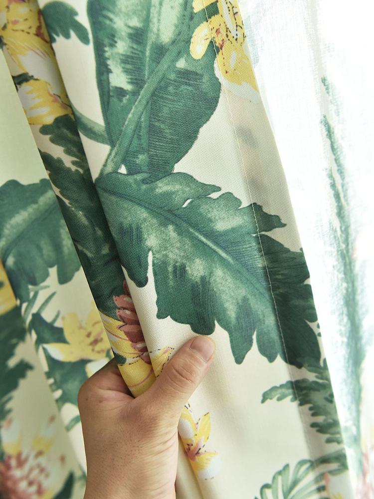 Pastoral Curtains Print Tropical Tainforest Curtain for Bedroom Living Room Nordic Green Plant Shade Fabric window Tulle Drapes
Pastoral Curtains Print Tropical Tainforest Curtain for Bedroom Living Room Nordic Green Plant Shade Fabric window Tulle Drapes