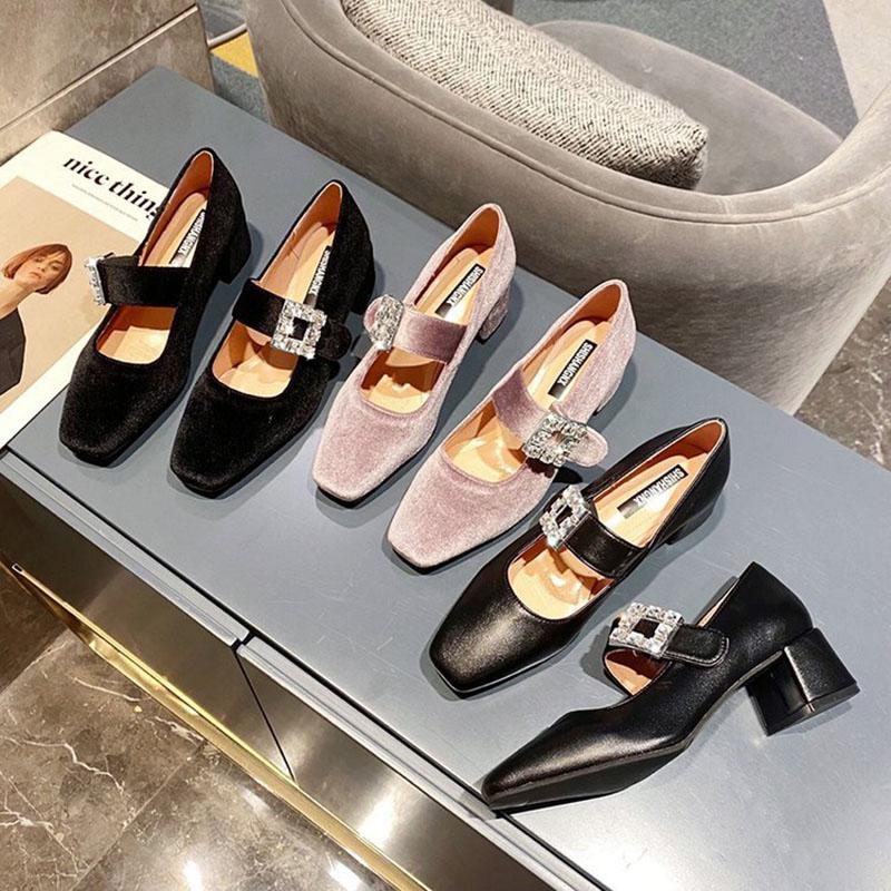 Dress Shoes Pink Flock Crystal Buckle High Heels Mary Janes Sapatos Femininos 2022 Square Toe Ankle Belt Rhinestone Pumps For Women
Dress Shoes Pink Flock Crystal Buckle High Heels Mary Janes Sapatos Femininos 2022 Square Toe Ankle Belt Rhinestone Pumps For Women