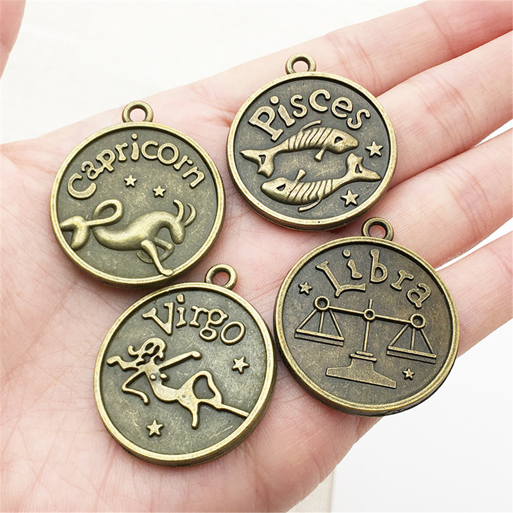 60pcs/lot 12 constellations styles copper pendants for bracelets earrings necklace fashionable alloy pendants woman DIY charm jewelry, Bronze;silver
60pcs/lot 12 constellations styles copper pendants for bracelets earrings necklace fashionable alloy pendants woman DIY charm jewelry, Bronze;silver