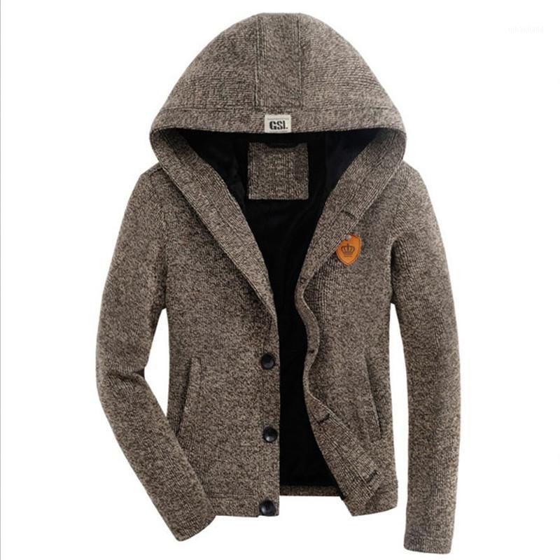Men 2017 Fall and Winter Thick Cardigan caots Plus Thick Velvet jacket Solid Color1, Khaki
Men 2017 Fall and Winter Thick Cardigan caots Plus Thick Velvet jacket Solid Color1, Khaki