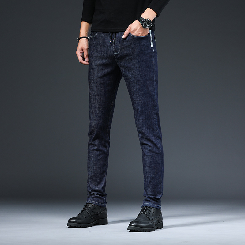 ICPANS Korea Skinny Jeans Men Slim Fit Black Blue Elastic Waist Pencil Denim Pants Men Spring Summer 201111