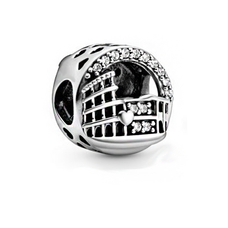 Fit Original European Charm Bracelets 2020 925 Sterling Silver Rome Colosseum Openwork Charms Beads Women DIY Jewelry, Black
Fit Original European Charm Bracelets 2020 925 Sterling Silver Rome Colosseum Openwork Charms Beads Women DIY Jewelry, Black
