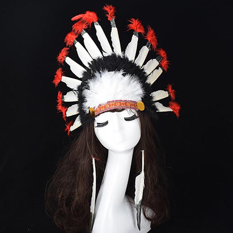 Chief Style Hat Feather Headdress Thanksgiving Day Carnival Cosplay Props Headdress Headwear hair accessories headband NE
Chief Style Hat Feather Headdress Thanksgiving Day Carnival Cosplay Props Headdress Headwear hair accessories headband NE