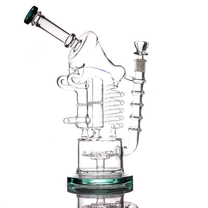 12.5" Glass Bong recycler dab rig Double tubes Hookahs water bongs Nice waterpipes bubbler have two colors
12.5" Glass Bong recycler dab rig Double tubes Hookahs water bongs Nice waterpipes bubbler have two colors
