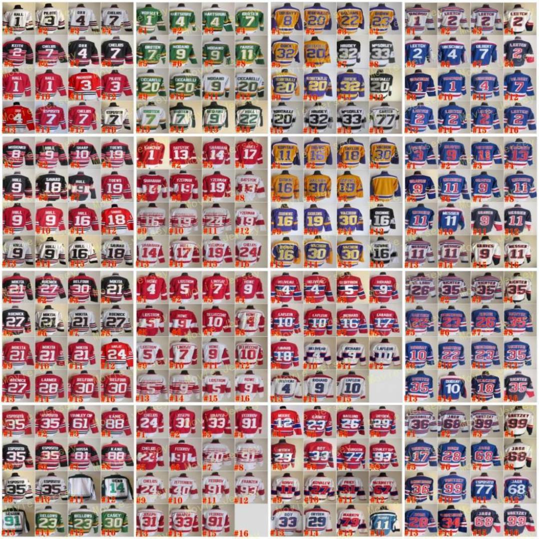 Ice Hockey Vintage Retro Stan Mikita Jerseys Jeremy Roenick Bobby Hull Tony Esposito Denis Savard Wayne Gretzky Patrick Roy Mark Messier Brian Leetch Mike Modano, Men
Ice Hockey Vintage Retro Stan Mikita Jerseys Jeremy Roenick Bobby Hull Tony Esposito Denis Savard Wayne Gretzky Patrick Roy Mark Messier Brian Leetch Mike Modano, Men