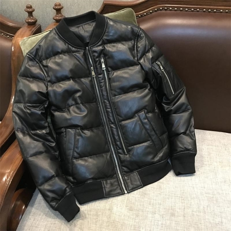 YR!Free shipping.classic casual style genuine leather jacket.80% white duck down sheepskin coat.winter warm leather clothes 201114, Black
YR!Free shipping.classic casual style genuine leather jacket.80% white duck down sheepskin coat.winter warm leather clothes 201114, Black