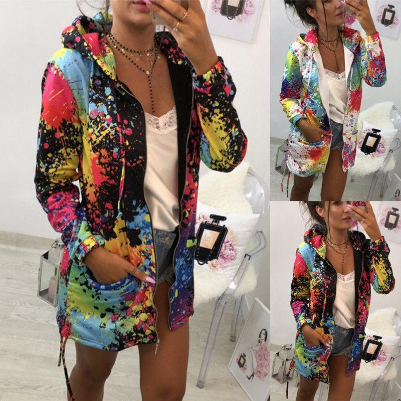 Hirigin Colorful Women Jacket Long Length Style Hooded Women Girls Jacket Autumn Outwear Zip Up Biker Flight Clothes, Black
Hirigin Colorful Women Jacket Long Length Style Hooded Women Girls Jacket Autumn Outwear Zip Up Biker Flight Clothes, Black