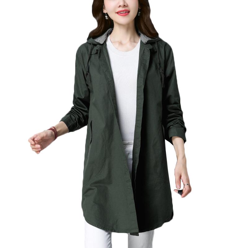 Spring Long Female Single-breasted Windbreaker 2020 Autumn New Women's Large Size Loose Outerwear Women Solid Hooded Trench Coat, Orange
Spring Long Female Single-breasted Windbreaker 2020 Autumn New Women's Large Size Loose Outerwear Women Solid Hooded Trench Coat, Orange