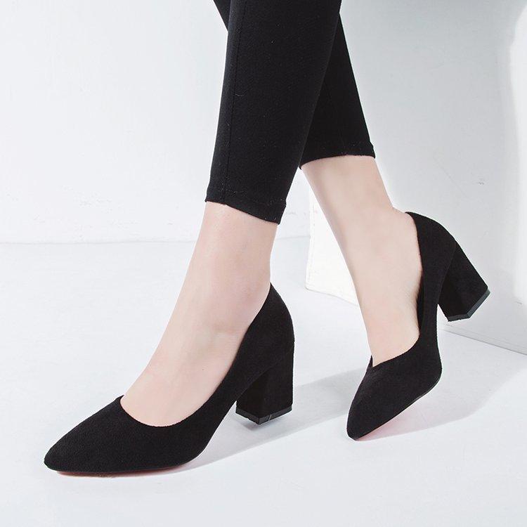 2020 Spring Hot Female Pointed Lady Sexy High Heels Shoes Black with Thick with Wild Single Women Shoes Suede Women Pumps F27, Black shoes
2020 Spring Hot Female Pointed Lady Sexy High Heels Shoes Black with Thick with Wild Single Women Shoes Suede Women Pumps F27, Black shoes