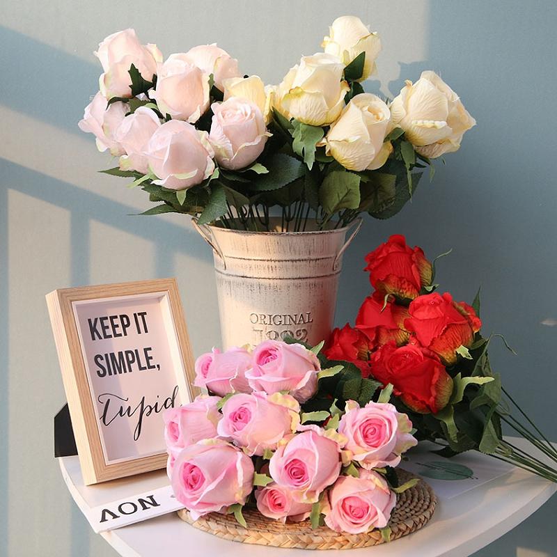 Beautiful New rose bouquet artificial flowers silk 11 heads roses for wedding home decoration fake flores fleur 5 color optional, Pink
Beautiful New rose bouquet artificial flowers silk 11 heads roses for wedding home decoration fake flores fleur 5 color optional, Pink