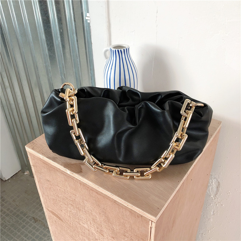 HBP Gold Chain Shoulder Bags For Women Cloud Pouch Soft Leather Madame Handbag Dumpling, Black handbag
HBP Gold Chain Shoulder Bags For Women Cloud Pouch Soft Leather Madame Handbag Dumpling, Black handbag