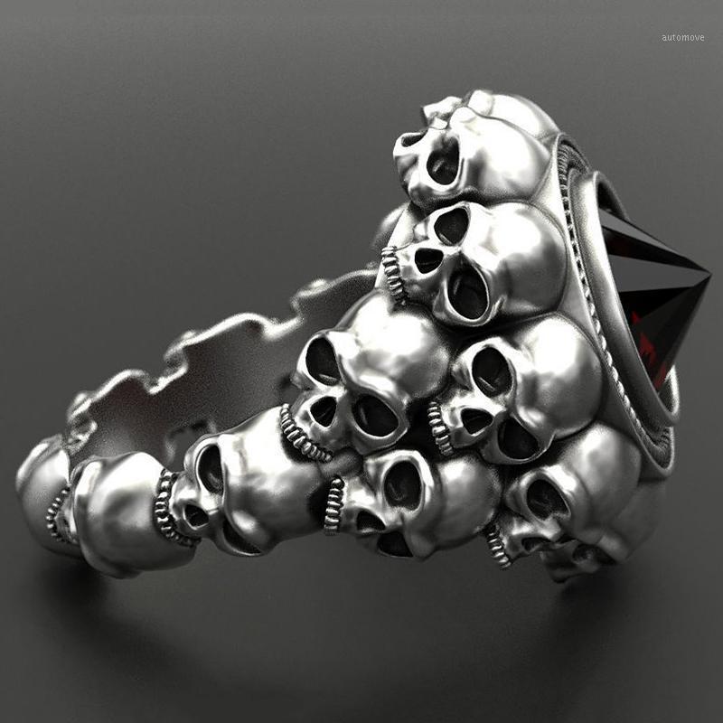 Gothic Skull Finger Ring Men's Wedding Ring Gold Silver Color Retro Skeleton Red Stone Rings for Men party Punk Jewelry D5M4781
Gothic Skull Finger Ring Men's Wedding Ring Gold Silver Color Retro Skeleton Red Stone Rings for Men party Punk Jewelry D5M4781