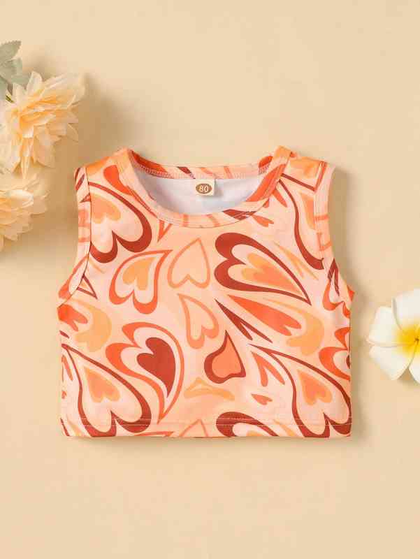 Baby Heart Print Tank Top SHE