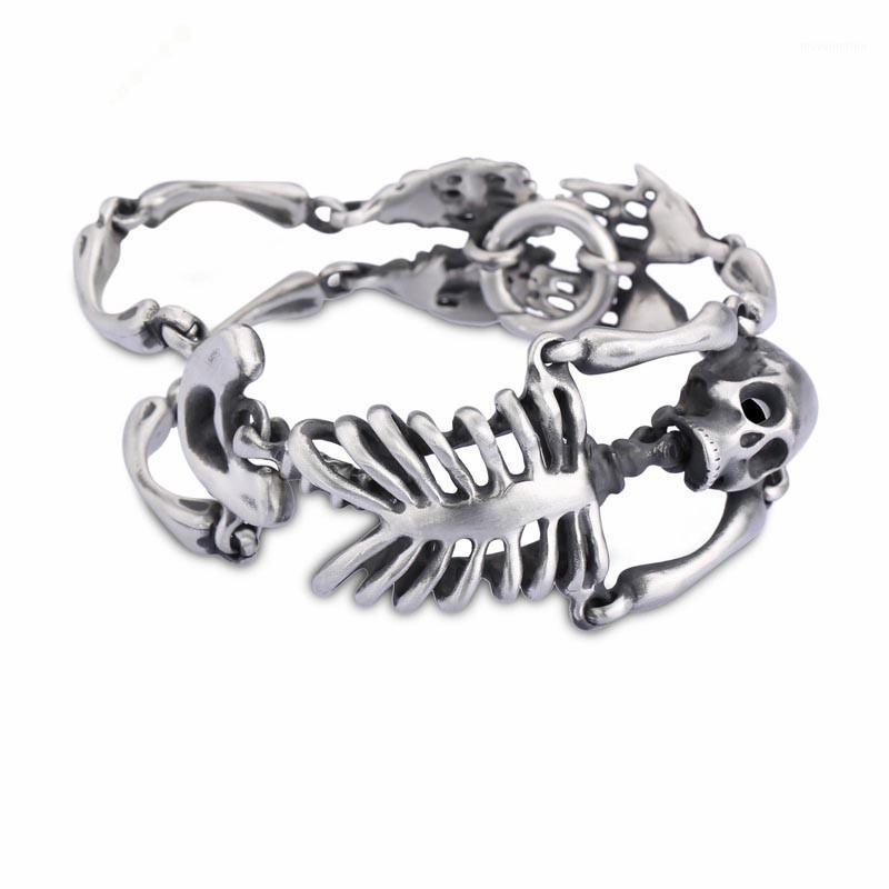 Punk Rock Gothic Stainless Steel Skull Body Bracelet For Men Link Chain Male Biker Jewelry New Brand Men's Bracelets 20201
Punk Rock Gothic Stainless Steel Skull Body Bracelet For Men Link Chain Male Biker Jewelry New Brand Men's Bracelets 20201