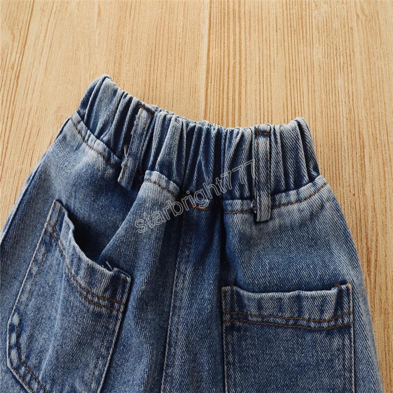 kids Clothing Sets girls Denim outfits children cardigan coat Tops+cowboy shorts 2pcs/set summer fashion Boutique baby clothes