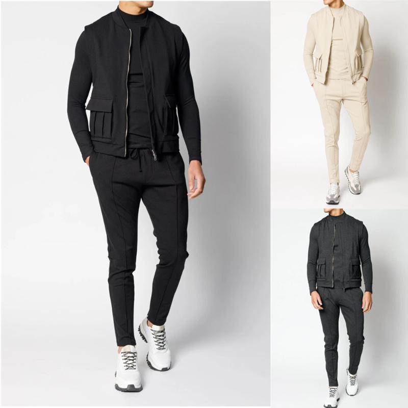 New fashion leisure 3 pieces/set of men's jogging suit running jogging suit Fashion black exercise in 2020
New fashion leisure 3 pieces/set of men's jogging suit running jogging suit Fashion black exercise in 2020