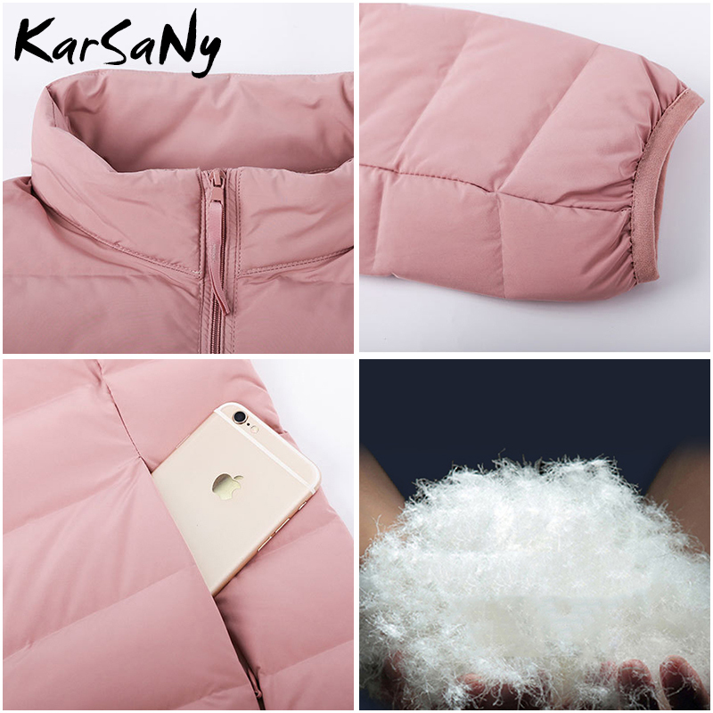 Short Ultra Light Down Vest Women Winter Warm White Duck Down Sleeveless Vest For Women Plus Size Thin Lightweight Winter Jacket 201019