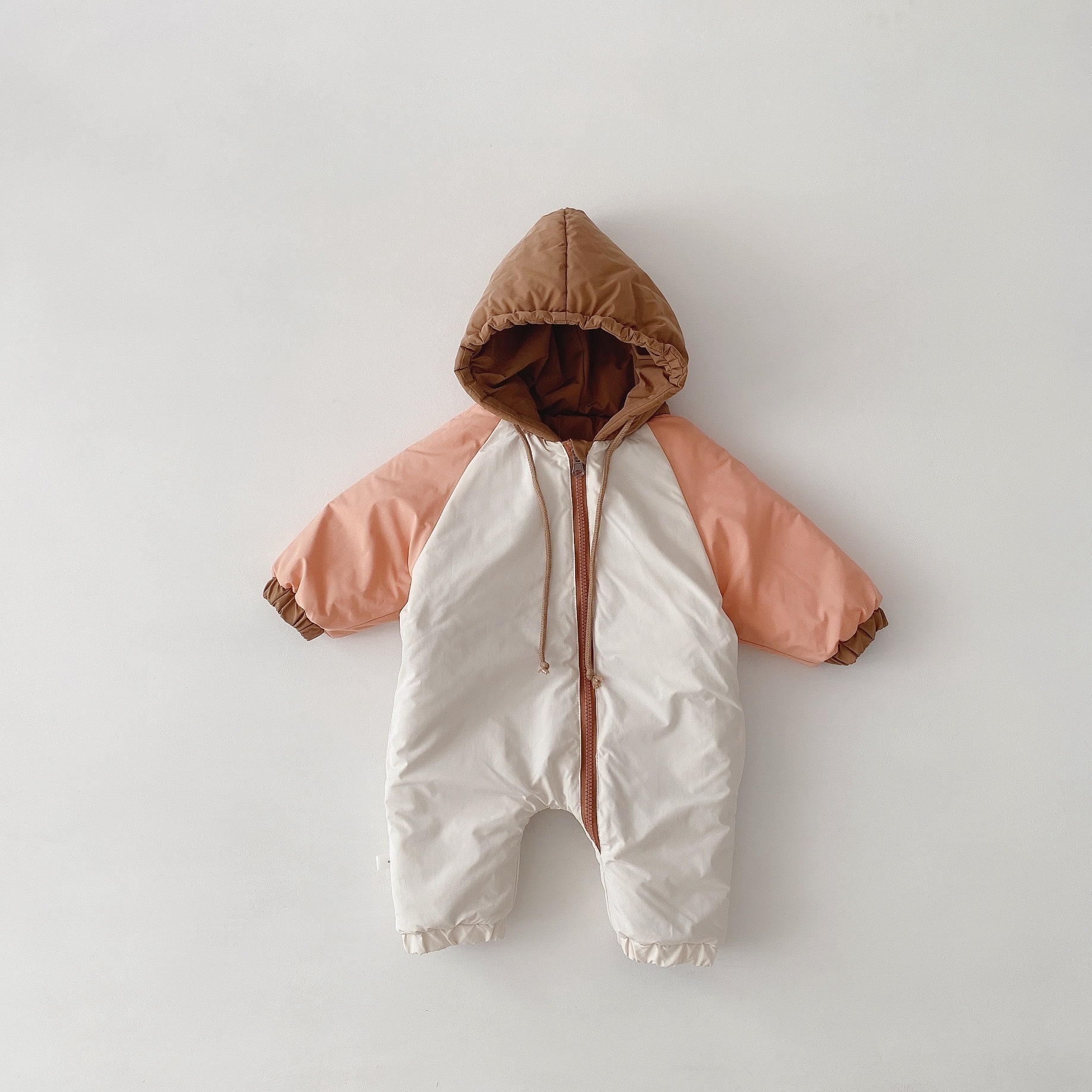 Winter Warm Thick Clothes Infant Baby Snowsuit Boy Girl Romper Double Sided Toddler Down Jacket Hooded Jumpsuit Outfits 201026