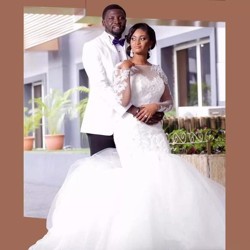 Wedding Dresses 2020 Mermaid White Tulle Long Sleeve Muslim Vintage Plus Size Wedding Dress Bridal Gowns Vestidos De Novia African Wedding, Custom made from color chart
Wedding Dresses 2020 Mermaid White Tulle Long Sleeve Muslim Vintage Plus Size Wedding Dress Bridal Gowns Vestidos De Novia African Wedding, Custom made from color chart