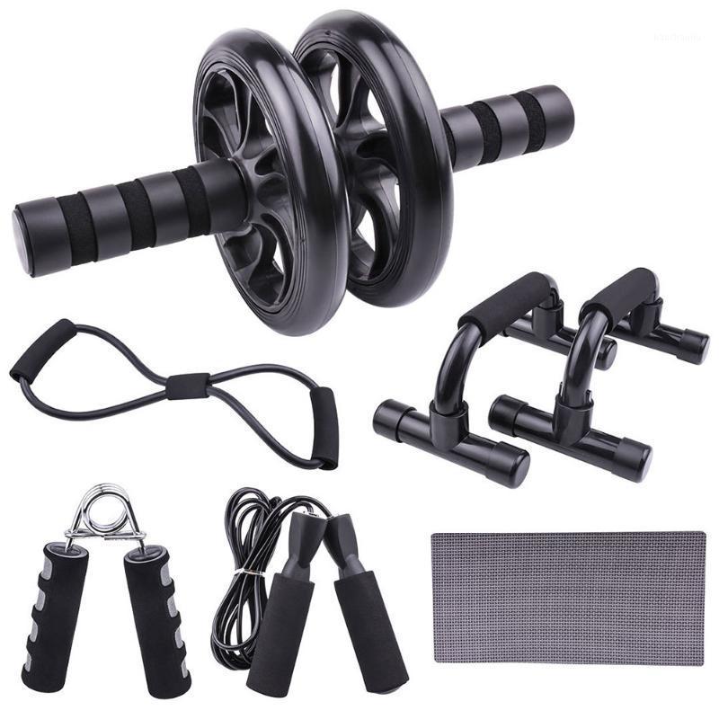 7PCS Abdominal Wheel Roller With Push-Ups Stands Jump Rope Ab Roller Hand Strengthener Muscle Trainer Fitness Equipment Black1 
7PCS Abdominal Wheel Roller With Push-Ups Stands Jump Rope Ab Roller Hand Strengthener Muscle Trainer Fitness Equipment Black1