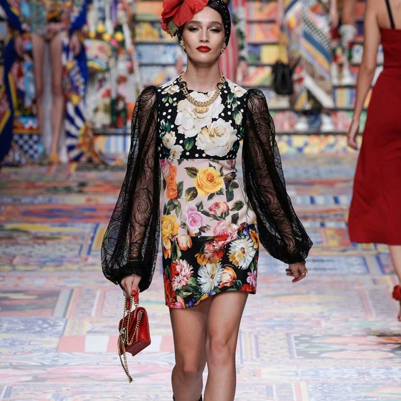 2021 New Spring Clue Around the Sexy Neck Lace Retrobohemian Long Sleeve Impression Flower Thin Dress of Women High Quality Vwmo, Multiple
2021 New Spring Clue Around the Sexy Neck Lace Retrobohemian Long Sleeve Impression Flower Thin Dress of Women High Quality Vwmo, Multiple