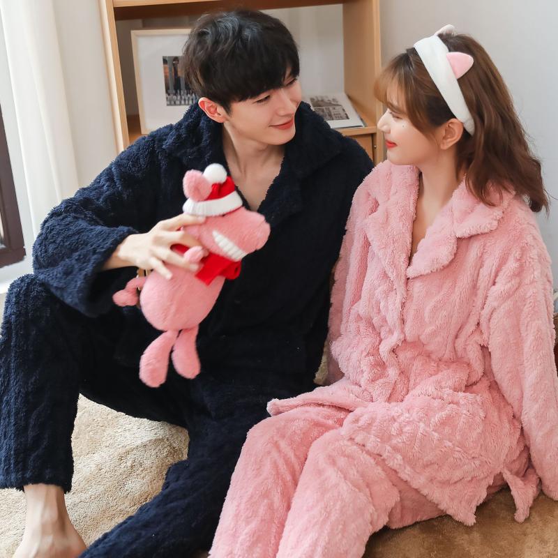 Couples Pajamas Autumn & Winter Shu Velveteen Solid Color Thick Warm Tracksuit Men WOMEN'S Pajama Suit Pajamas Suit a Generation, As pic
Couples Pajamas Autumn & Winter Shu Velveteen Solid Color Thick Warm Tracksuit Men WOMEN'S Pajama Suit Pajamas Suit a Generation, As pic